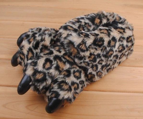Warm Leopard Slippers