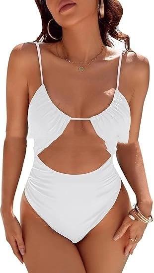 European And American Cute Women's One-piece Swimsuit