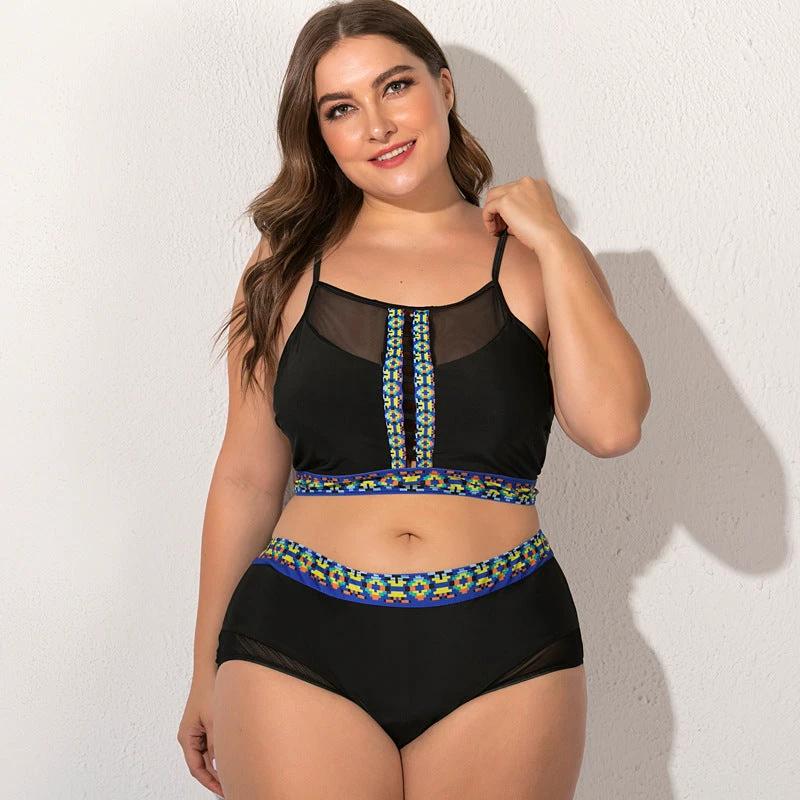 Plus size female swimsuit