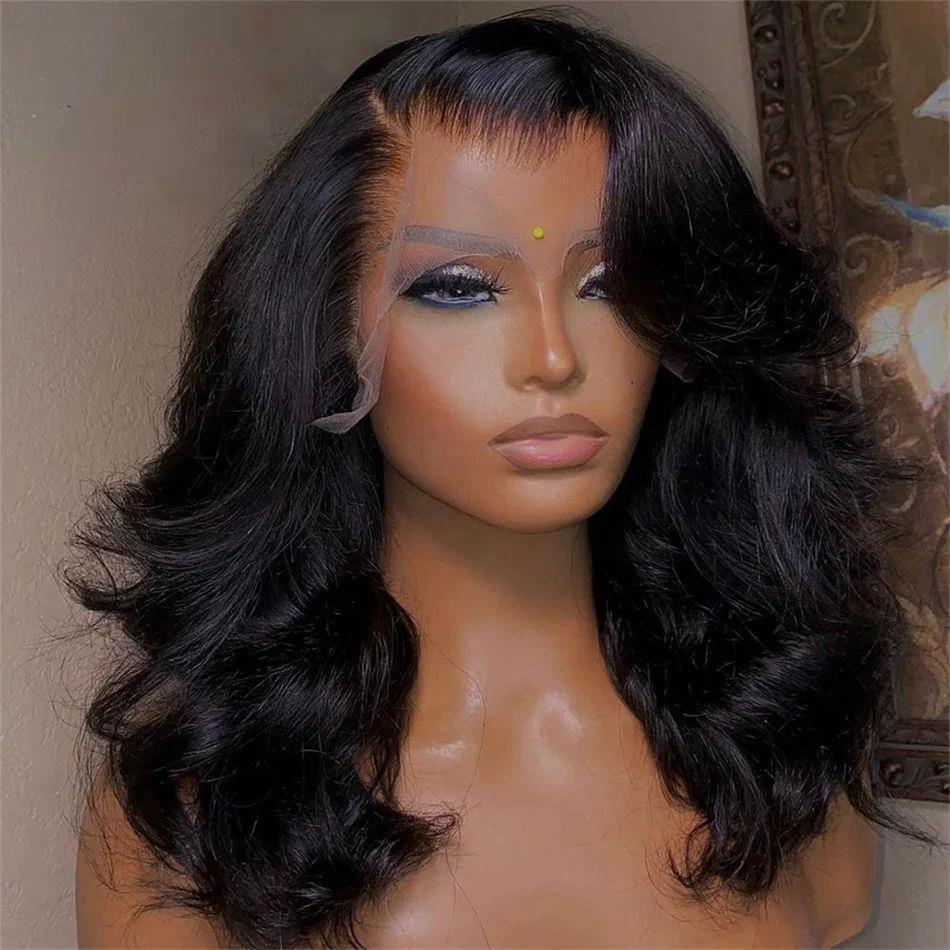 Women's Solid Color Transparent Lace Forehead Wig