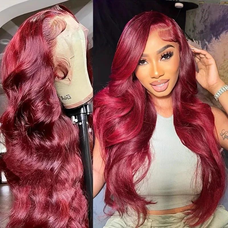Velvet Wine Red HD Lace Wig