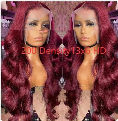 Velvet Wine Red HD Lace Wig