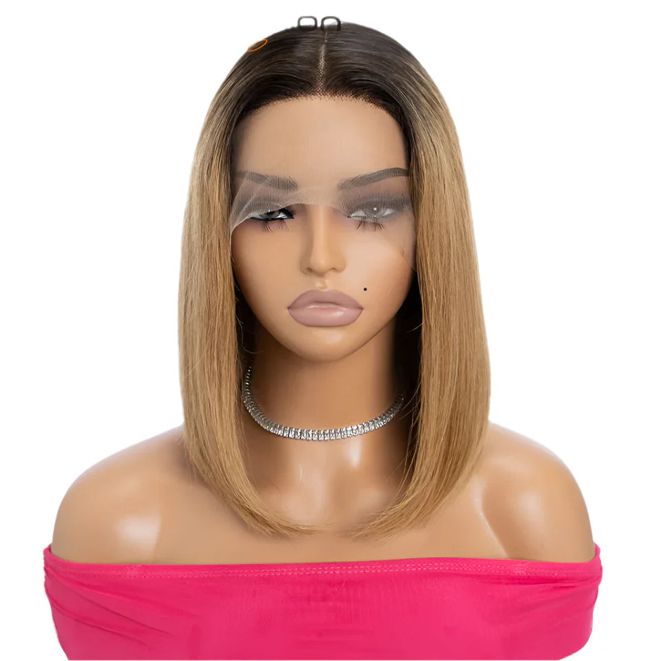 Golden Honey Bob Lace Wig