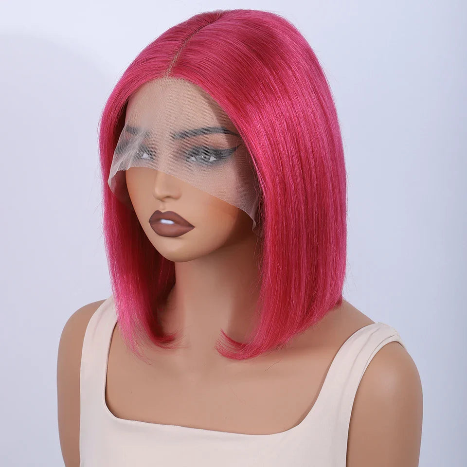 Peruvian Auburn Bob Lace Wig