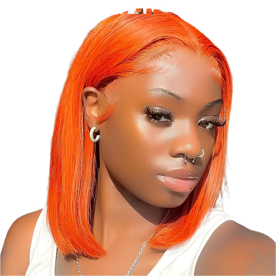 Peruvian Auburn Bob Lace Wig