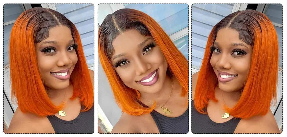 Golden Honey Bob Lace Wig