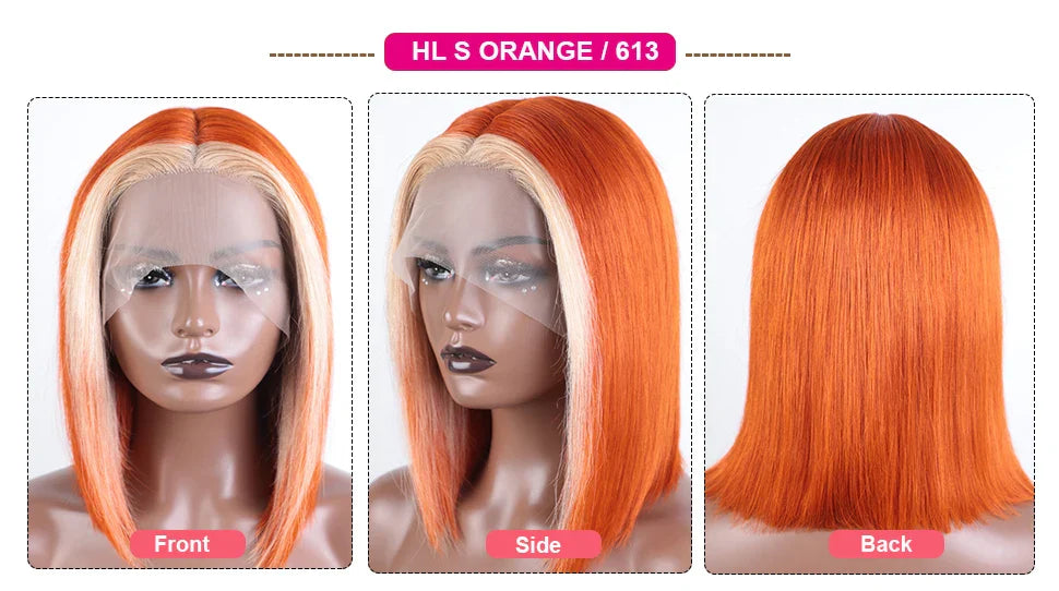 Golden Honey Bob Lace Wig