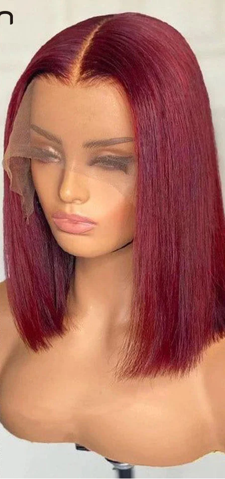Peruvian Auburn Bob Lace Wig