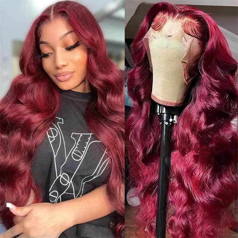 Velvet Wine Red HD Lace Wig