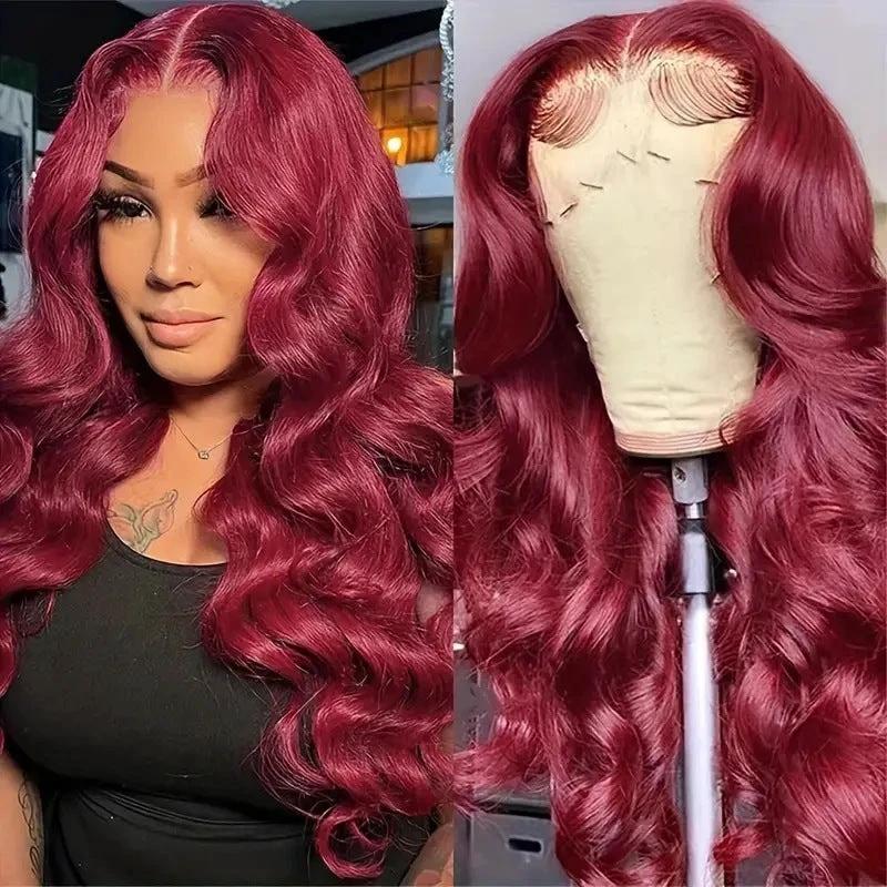 Velvet Wine Red HD Lace Wig
