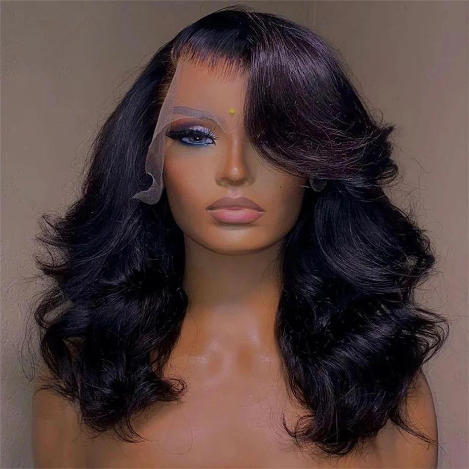 Soft Curl Black Wig (Natural Volume Style)